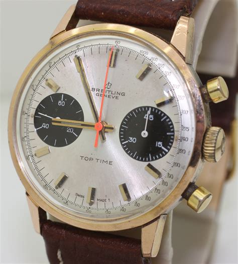 breitling 1960s top time|vintage breitling top time chronograph.